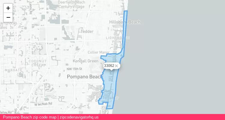 Pompano Beach City is a small town located Florida, in the South region of the United States, and its official zip code is 33062. Pompano Beach city more data from ValidUsapostalcodes | ValidUsapostalcodes
