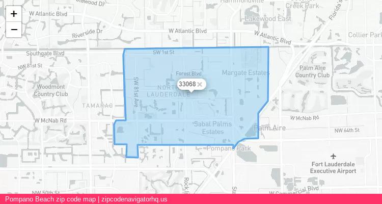 Pompano Beach City is a small town located Florida, in the South region of the United States, and its official zip code is 33068. Pompano Beach city more data from ValidUsapostalcodes | ValidUsapostalcodes