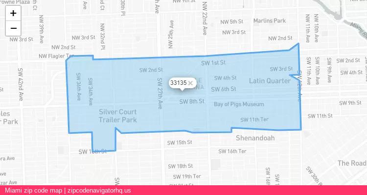 Miami City is a small town located Florida, in the South region of the United States, and its official zip code is 33135. Miami city more data from ValidUsapostalcodes | ValidUsapostalcodes