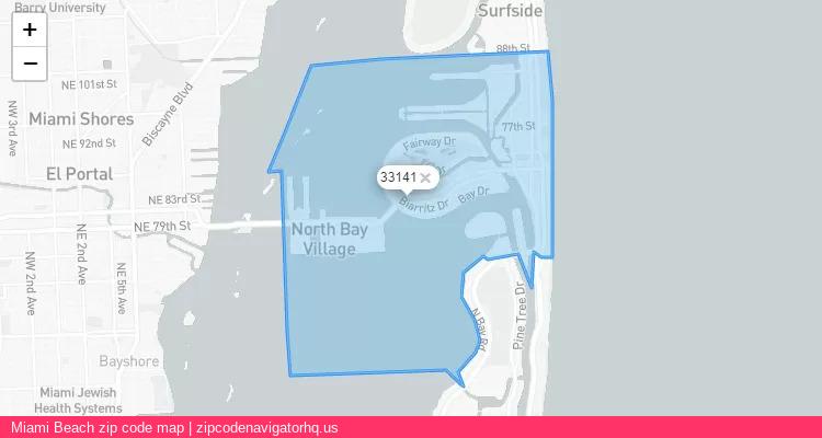 Miami Beach City is a small town located Florida, in the South region of the United States, and its official zip code is 33141. Miami Beach city more data from ValidUsapostalcodes | ValidUsapostalcodes