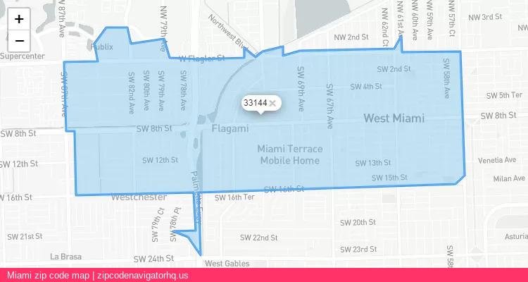 Miami City is a small town located Florida, in the South region of the United States, and its official zip code is 33144. Miami city more data from ValidUsapostalcodes | ValidUsapostalcodes