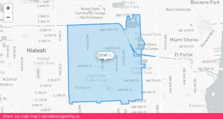 Miami City is a small town located Florida, in the South region of the United States, and its official zip code is 33147. Miami city more data from ValidUsapostalcodes | ValidUsapostalcodes