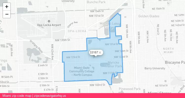 Miami City is a small town located Florida, in the South region of the United States, and its official zip code is 33167. Miami city more data from ValidUsapostalcodes | ValidUsapostalcodes