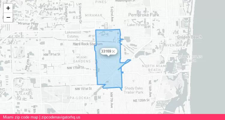 Miami City is a small town located Florida, in the South region of the United States, and its official zip code is 33169. Miami city more data from ValidUsapostalcodes | ValidUsapostalcodes