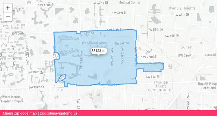 Miami City is a small town located Florida, in the South region of the United States, and its official zip code is 33183. Miami city more data from ValidUsapostalcodes | ValidUsapostalcodes