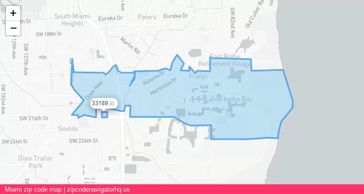Miami City is a small town located Florida, in the South region of the United States, and its official zip code is 33189. Miami city more data from ValidUsapostalcodes | ValidUsapostalcodes