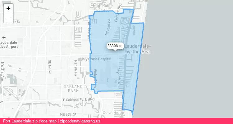 Fort Lauderdale City is a small town located Florida, in the South region of the United States, and its official zip code is 33308. Fort Lauderdale city more data from ValidUsapostalcodes | ValidUsapostalcodes
