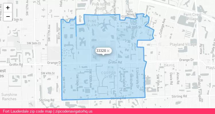 Fort Lauderdale City is a small town located Florida, in the South region of the United States, and its official zip code is 33328. Fort Lauderdale city more data from ValidUsapostalcodes | ValidUsapostalcodes