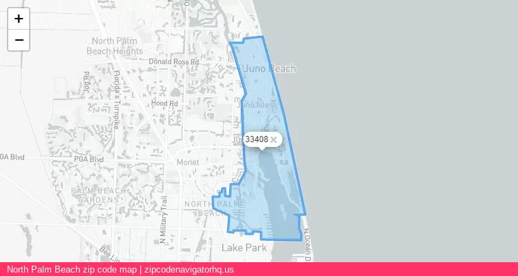 North Palm Beach City is a small town located Florida, in the South region of the United States, and its official zip code is 33408. North Palm Beach city more data from ValidUsapostalcodes | ValidUsapostalcodes