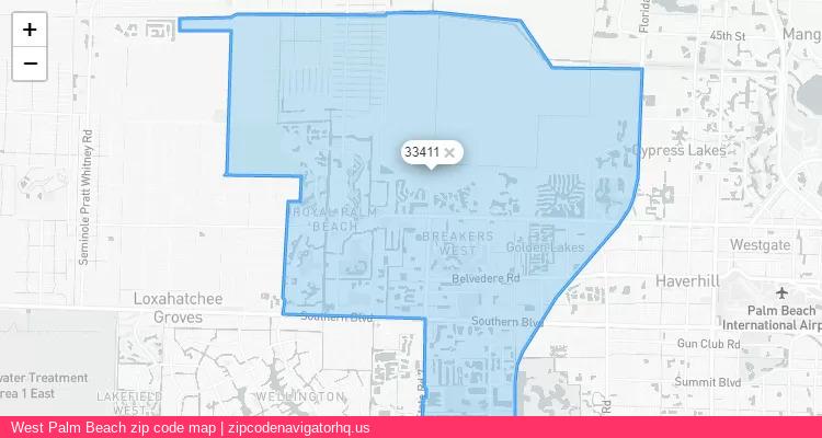 West Palm Beach City is a small town located Florida, in the South region of the United States, and its official zip code is 33411. West Palm Beach city more data from ValidUsapostalcodes | ValidUsapostalcodes
