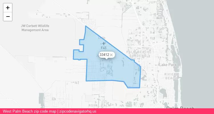 West Palm Beach City is a small town located Florida, in the South region of the United States, and its official zip code is 33412. West Palm Beach city more data from ValidUsapostalcodes | ValidUsapostalcodes
