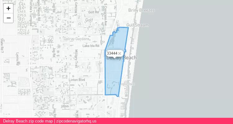 Delray Beach City is a small town located Florida, in the South region of the United States, and its official zip code is 33444. Delray Beach city more data from ValidUsapostalcodes | ValidUsapostalcodes