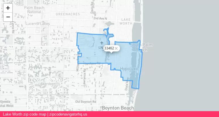 Lake Worth City is a small town located Florida, in the South region of the United States, and its official zip code is 33462. Lake Worth city more data from ValidUsapostalcodes | ValidUsapostalcodes