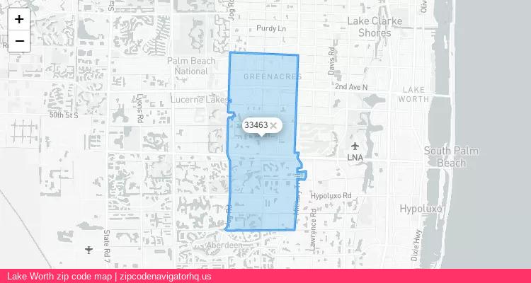 Lake Worth City is a small town located Florida, in the South region of the United States, and its official zip code is 33463. Lake Worth city more data from ValidUsapostalcodes | ValidUsapostalcodes