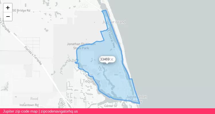 Jupiter City is a small town located Florida, in the South region of the United States, and its official zip code is 33469. Jupiter city more data from ValidUsapostalcodes | ValidUsapostalcodes