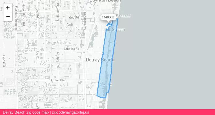 Delray Beach City is a small town located Florida, in the South region of the United States, and its official zip code is 33483. Delray Beach city more data from ValidUsapostalcodes | ValidUsapostalcodes