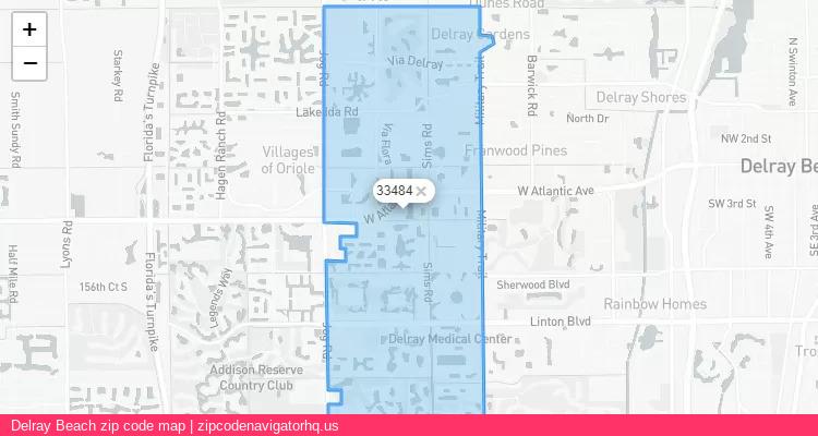 Delray Beach City is a small town located Florida, in the South region of the United States, and its official zip code is 33484. Delray Beach city more data from ValidUsapostalcodes | ValidUsapostalcodes
