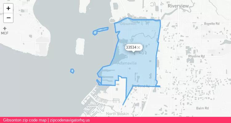 Gibsonton City is a small town located Florida, in the South region of the United States, and its official zip code is 33534. Gibsonton city more data from ValidUsapostalcodes | ValidUsapostalcodes