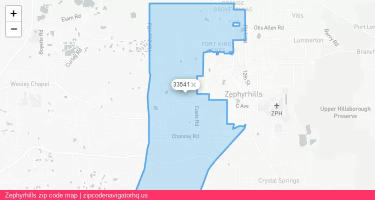 Zephyrhills City is a small town located Florida, in the South region of the United States, and its official zip code is 33541. Zephyrhills city more data from ValidUsapostalcodes | ValidUsapostalcodes