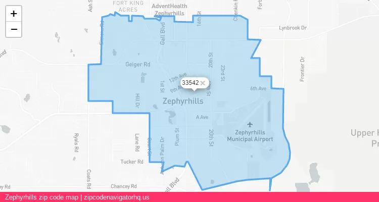 Zephyrhills City is a small town located Florida, in the South region of the United States, and its official zip code is 33542. Zephyrhills city more data from ValidUsapostalcodes | ValidUsapostalcodes