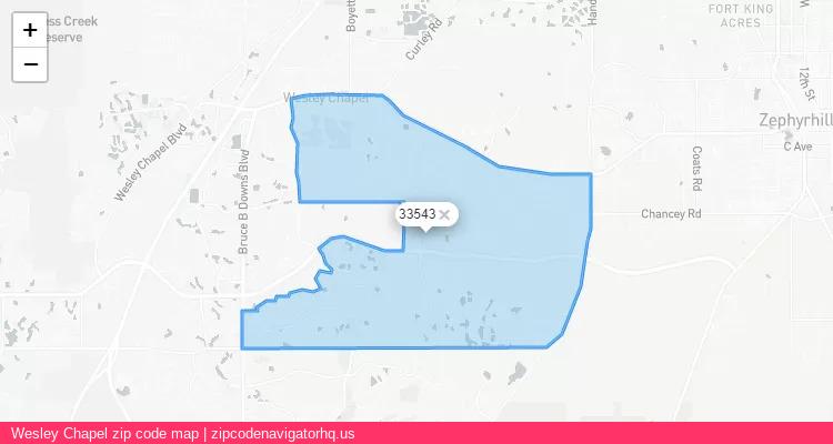 Wesley Chapel City is a small town located Florida, in the South region of the United States, and its official zip code is 33543. Wesley Chapel city more data from ValidUsapostalcodes | ValidUsapostalcodes