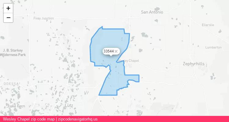 Wesley Chapel City is a small town located Florida, in the South region of the United States, and its official zip code is 33544. Wesley Chapel city more data from ValidUsapostalcodes | ValidUsapostalcodes