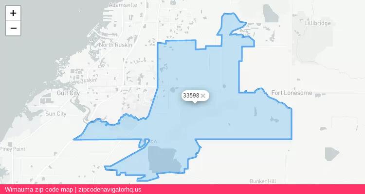 Wimauma City is a small town located Florida, in the South region of the United States, and its official zip code is 33598. Wimauma city more data from ValidUsapostalcodes | ValidUsapostalcodes