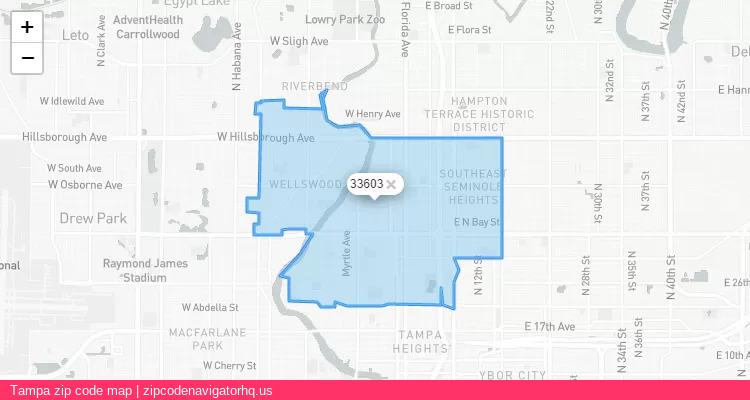 Tampa City is a small town located Florida, in the South region of the United States, and its official zip code is 33603. Tampa city more data from ValidUsapostalcodes | ValidUsapostalcodes