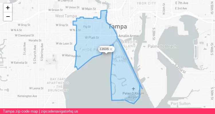 Tampa City is a small town located Florida, in the South region of the United States, and its official zip code is 33606. Tampa city more data from ValidUsapostalcodes | ValidUsapostalcodes
