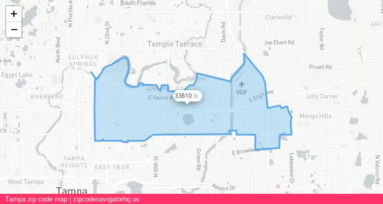 Tampa City is a small town located Florida, in the South region of the United States, and its official zip code is 33610. Tampa city more data from ValidUsapostalcodes | ValidUsapostalcodes