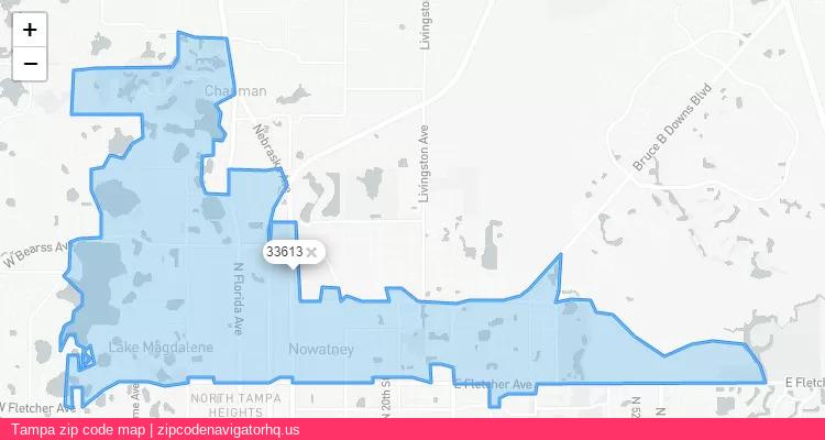 Tampa City is a small town located Florida, in the South region of the United States, and its official zip code is 33613. Tampa city more data from ValidUsapostalcodes | ValidUsapostalcodes