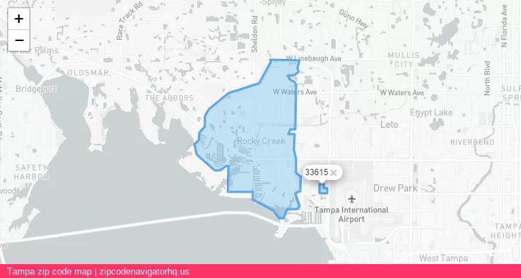 Tampa City is a small town located Florida, in the South region of the United States, and its official zip code is 33615. Tampa city more data from ValidUsapostalcodes | ValidUsapostalcodes