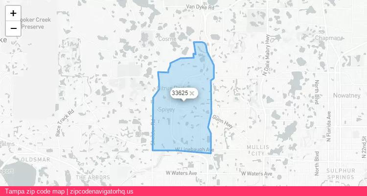 Tampa City is a small town located Florida, in the South region of the United States, and its official zip code is 33625. Tampa city more data from ValidUsapostalcodes | ValidUsapostalcodes