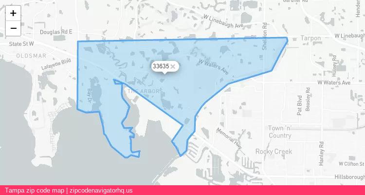 Tampa City is a small town located Florida, in the South region of the United States, and its official zip code is 33635. Tampa city more data from ValidUsapostalcodes | ValidUsapostalcodes
