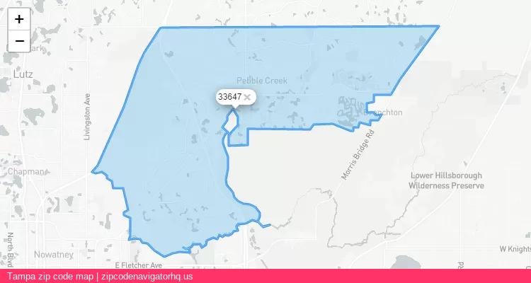 Tampa City is a small town located Florida, in the South region of the United States, and its official zip code is 33647. Tampa city more data from ValidUsapostalcodes | ValidUsapostalcodes