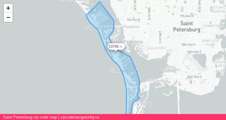 Saint Petersburg City is a small town located Florida, in the South region of the United States, and its official zip code is 33706. Saint Petersburg city more data from ValidUsapostalcodes | ValidUsapostalcodes