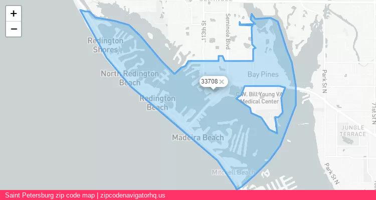 Saint Petersburg City is a small town located Florida, in the South region of the United States, and its official zip code is 33708. Saint Petersburg city more data from ValidUsapostalcodes | ValidUsapostalcodes
