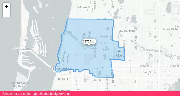 Clearwater City is a small town located Florida, in the South region of the United States, and its official zip code is 33755. Clearwater city more data from ValidUsapostalcodes | ValidUsapostalcodes