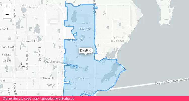 Clearwater City is a small town located Florida, in the South region of the United States, and its official zip code is 33759. Clearwater city more data from ValidUsapostalcodes | ValidUsapostalcodes