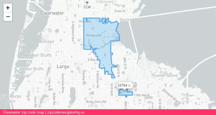 Clearwater City is a small town located Florida, in the South region of the United States, and its official zip code is 33764. Clearwater city more data from ValidUsapostalcodes | ValidUsapostalcodes