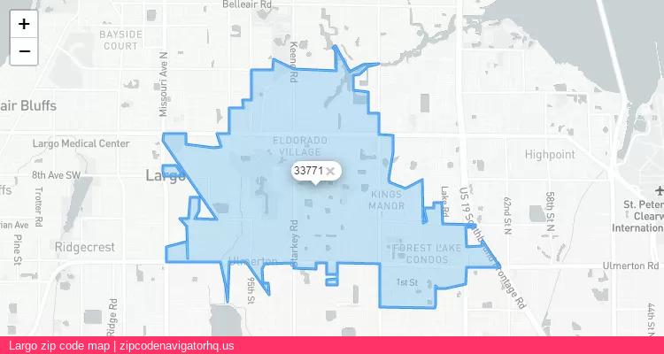 Largo City is a small town located Florida, in the South region of the United States, and its official zip code is 33771. Largo city more data from ValidUsapostalcodes | ValidUsapostalcodes