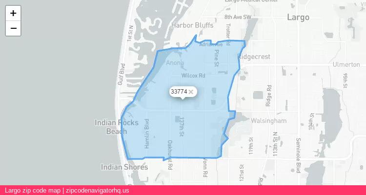 Largo City is a small town located Florida, in the South region of the United States, and its official zip code is 33774. Largo city more data from ValidUsapostalcodes | ValidUsapostalcodes