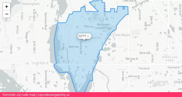 Seminole City is a small town located Florida, in the South region of the United States, and its official zip code is 33777. Seminole city more data from ValidUsapostalcodes | ValidUsapostalcodes