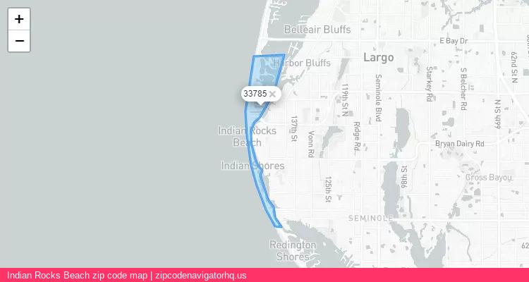 Indian Rocks Beach City is a small town located Florida, in the South region of the United States, and its official zip code is 33785. Indian Rocks Beach city more data from ValidUsapostalcodes | ValidUsapostalcodes