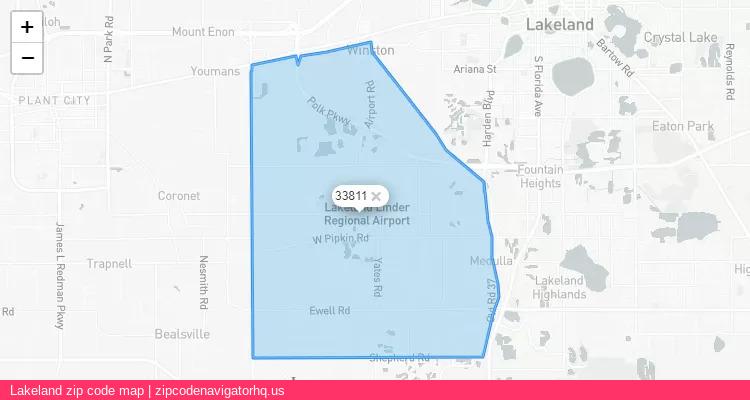 Lakeland City is a small town located Florida, in the South region of the United States, and its official zip code is 33811. Lakeland city more data from ValidUsapostalcodes | ValidUsapostalcodes