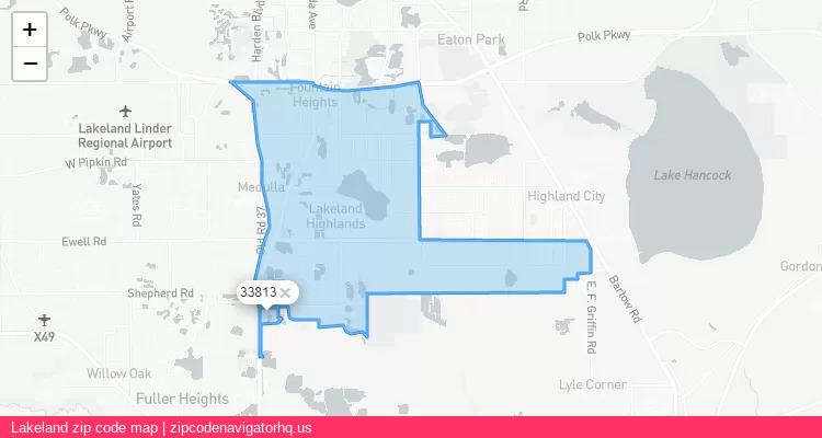 Lakeland City is a small town located Florida, in the South region of the United States, and its official zip code is 33813. Lakeland city more data from ValidUsapostalcodes | ValidUsapostalcodes