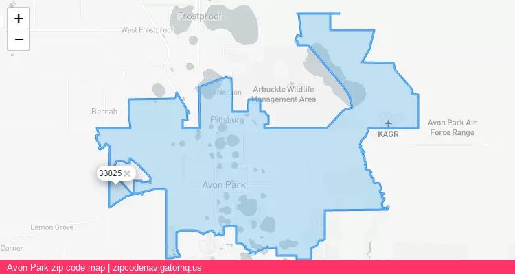 Avon Park City is a small town located Florida, in the South region of the United States, and its official zip code is 33825. Avon Park city more data from ValidUsapostalcodes | ValidUsapostalcodes