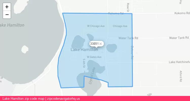 Lake Hamilton City is a small town located Florida, in the South region of the United States, and its official zip code is 33851. Lake Hamilton city more data from ValidUsapostalcodes | ValidUsapostalcodes