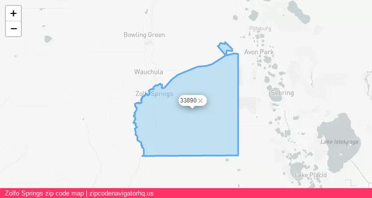 Zolfo Springs City is a small town located Florida, in the South region of the United States, and its official zip code is 33890. Zolfo Springs city more data from ValidUsapostalcodes | ValidUsapostalcodes