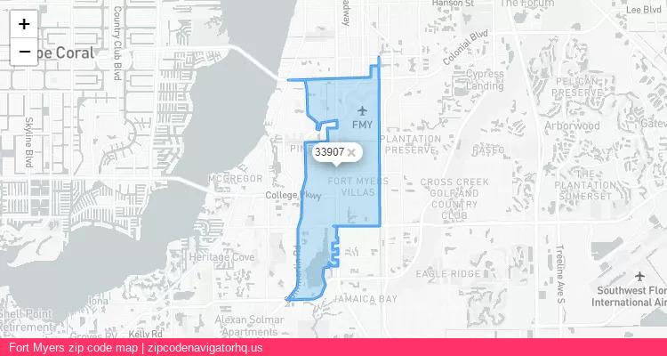 Fort Myers City is a small town located Florida, in the South region of the United States, and its official zip code is 33907. Fort Myers city more data from ValidUsapostalcodes | ValidUsapostalcodes